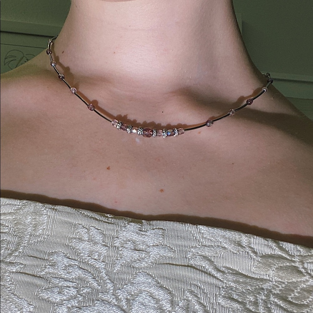 Purple Crystal Lia Sophia Necklace in Original Box